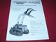 International Harvester Wagner No.465 for T-340 Crawle Tractor Dealer's Brochure