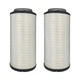 2X For 2010-19 Kenworth W900 Peterbilt 367 388 Air Filter AF4195 WA10009 P625287