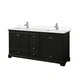 Wyndham Collection WCS202072D-VCA-MXX Deborah 72" - Dark Espresso / Carrara
