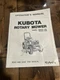 Kubota Rotary Mower Rck60-24b Rck54-24b Owners Manual Book