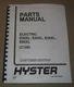 HYSTER ELECTRIC E40XL E50XL E55XL (C108) FORKLIFT PARTS MANUAL BOOK CATALOG 