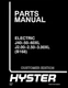 Hyster ELECTRIC J40-50-60XL,J2.00-2.50-3.00XL B168 Forklift Parts Manual Catalog