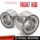 Pair Front Wheel Bearings For Hyundai Accent Elantra Tiburon Kia Rio Rio 5