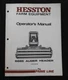 GENUINE HESSTON 6665 AUGER HEADER OPERATORS MANUAL windrower tractor