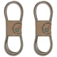 2PK Heavy Duty Belt Fits Woods 18879 PRD72 PRD7200 RD72 RD7200 Made with Aramid