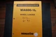 Komatsu WA600-1L Wheel Loader Operation/Operator Maintenance Shop Manual guide