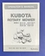 KUBOTA Operator&rsquo;s Manual Rotary Mower RC44_G17 RG48-G20 RC54-G20 RC60-G20