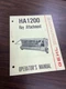 Gehl HA 1200 Hay Attachment Operators Manual