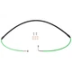 Tusk Front Steel Braided Brake Line Green Fits KAWASAKI KX125 KX250 1995-2003