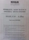 Kohler K141 Engine 6.25 h.p Specifications Manual Lawn Riding Tractor Generator