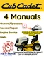 CUB CADET SLT1550 LAWNMOWER TRACTOR MANUAL OWNERS SERVICE ENGINE PARTS PDF USB