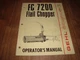 Gehl Operator's Manual FC 7200 Flail Chopper Form No. 902376