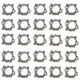 25PK Carburetor Gasket Replacement for Briggs 124700 135700 272653 795629