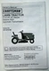 Tractor Owner's Operator, Service, and Repair Parts Manual Craftsman 917.273140