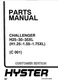 Hyster H25XL H30XL H35XL C001 Challenger Forklift Parts Catalog Manual PDF