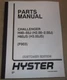 HYSTER CHALLENGER H40J H50J H60JS FORKLIFT PARTS MANUAL BOOK CATALOG (F003 S/N)
