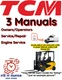 TCM FG28N7S FORKLIFT OPERATOR SERVICE ENGINE REPAIR SHOP PART MANUALS PDF ON USB