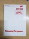 Massey Ferguson MF 300 Tractor Operators Manual