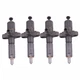 4Pcs Fuel Injector 2645680 1076975M91 For Perkins Engine D3.152 D4.203