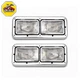 For Kenworth W900 T600 T800 Peterbilt 379 Freightliner Classic Headlight Pair