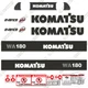 Fits Komatsu WA180-3 Decal Kit Wheel Loader Decals (WA 180-3) - 7 YEAR VINYL!
