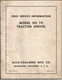 Original Allis Chalmers FSI-5018 Field Service Info Manual HD7G Tractor Shovel