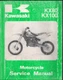 Kawasaki KX80 KX100 Motorcycle Service Manual 1998 99924-1219-01 MN2912