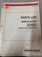 Terex Reedrill  HPR1H-AT ST Hydraulic Rock Drill - PARTS MANUAL #484