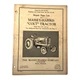 Massey Harris Repair Parts List Manual Catalog For Colt Tractor Models