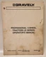 1989 Gravely Professional G-Series 4-Wheel Tractor Operator's Owners Manual