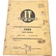 Vtg Ford 6000 & Commander 6000 Tractor I & T Service Shop Repair Manual FO-22