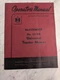INTERNATIONAL HARVESTER OPERATOR'S SERVICE MANUAL MCCORMICK 27-VA TRACTOR MOWER