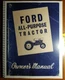 Ford 2000 4000 All-Purpose Tractor 1962-64 Owner's Operator's Manual SE 8739A 