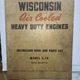 Vintage WISCONSIN Air Cooled Heavy Duty Engines Instruction Book Model S-7D