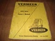 Vermeer Agricultural Products Division 605C Baler Owners Manual