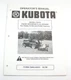 Kubota  F3619 Flail Mower F2000 F2100 F2400 Tractor Operator Maintenance Manual