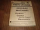 International Harvester ENS-1 Parts Catalog Ensilage Machines Blowers Cutters