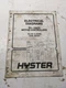HYSTER FORKLIFT ELECTRICAL DIAGRAMS MANUAL EV-100ZX E45XM-E65XM 897596 1994