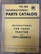 International Harvester Parts Catalog Cub Cadet Tractor TC-82 Original