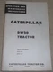 CAT CATERPILLAR DW20 TRACTOR SCRAPER OPERATION & MAINTENANCE BOOK MANUAL 57C 67C