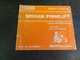 Nissan KH02 Forklift Parts Catalog Manual   C-F260U   1994