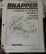 Snapper LT14H33 LT14H41 series 1 Hydro Tractor  Parts Manual
