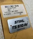 NOS STIHL 0000 967 1519 Model Plate TS510 AV