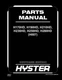 Hyster H170HD,H190HD,H210HD,H230HD,H250HD,H280HD H007 Forklift Parts Manual Book