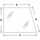 F63307 RH Upper Window and Door Glass Fits Case-IH Tractor 1896 2094 2096