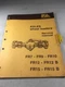 Fiat Allis FR7, FR9,FR10, FR12, FR12B, FR15, Axles Service Manual
