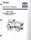 FORD LGT 18H GARDEN TRACTOR OPERATORS  MANUAL