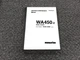 Komatsu WA450-2 Wheel Loader Owner Operator & Maintenance Manual A25001-Up
