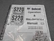 Bobcat S220 Operation & Maintenance Manual. Paperback with binder. NOS, OEM!