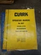 CLARK MICHIGAN MODEL 475B TRACTOR SHOVEL OPERATORS MANUAL No. 2827